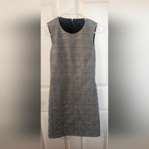 Theory sleeveless dress size 0 plaid print - Picture 1 of 3